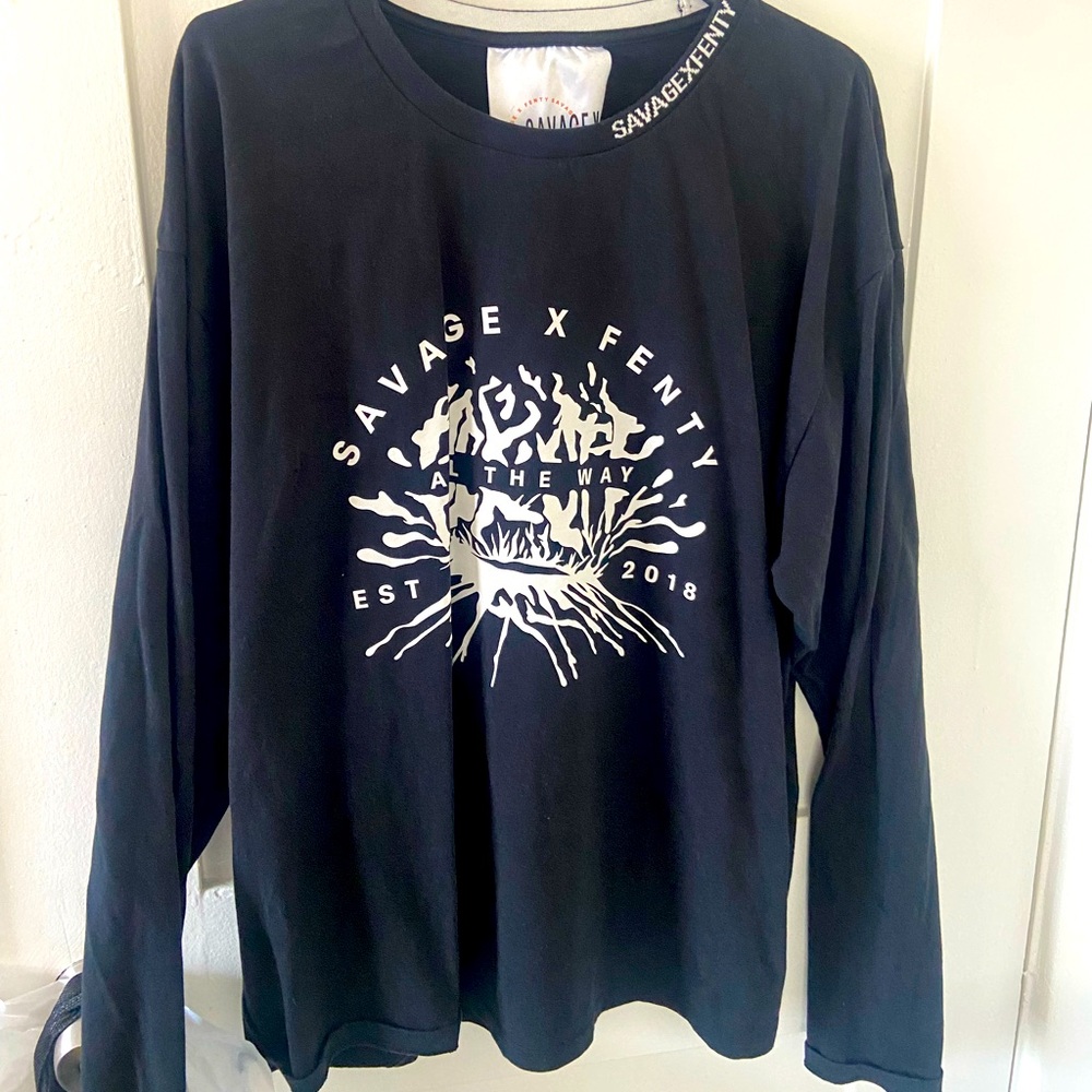 Savage x Fenty graphic long sleeve tee